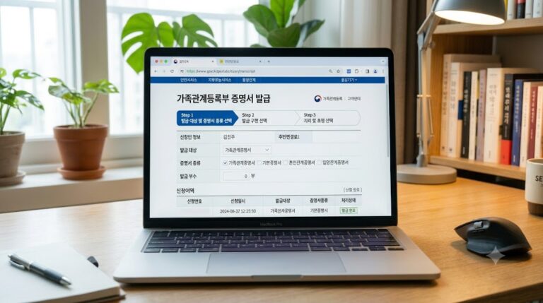 가족관계증명서 온라인 발급