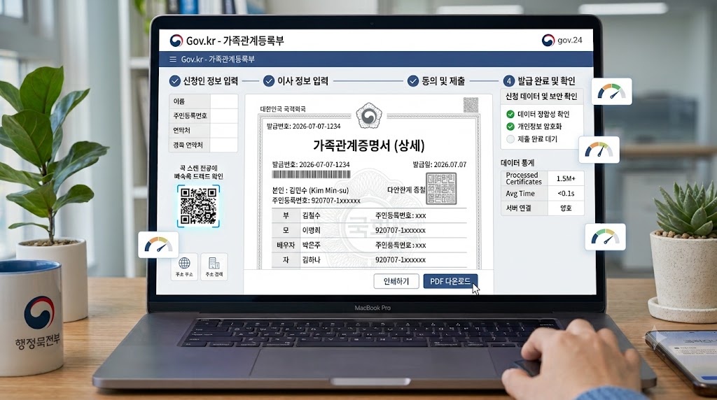 가족관계증명서 온라인 발급