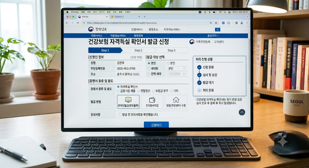 건강보험 자격확인서 발급